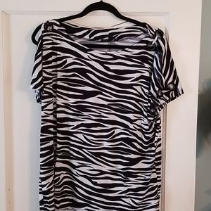 Zebra print top